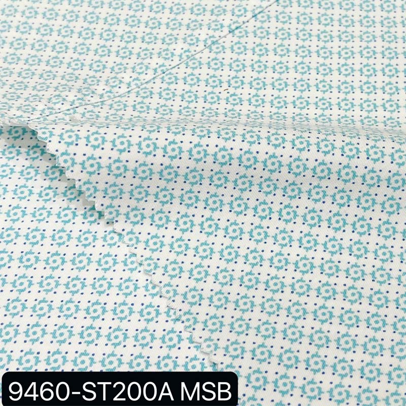 Custom Design 244g 94% cotton and 6% spandex woven fabric for garment