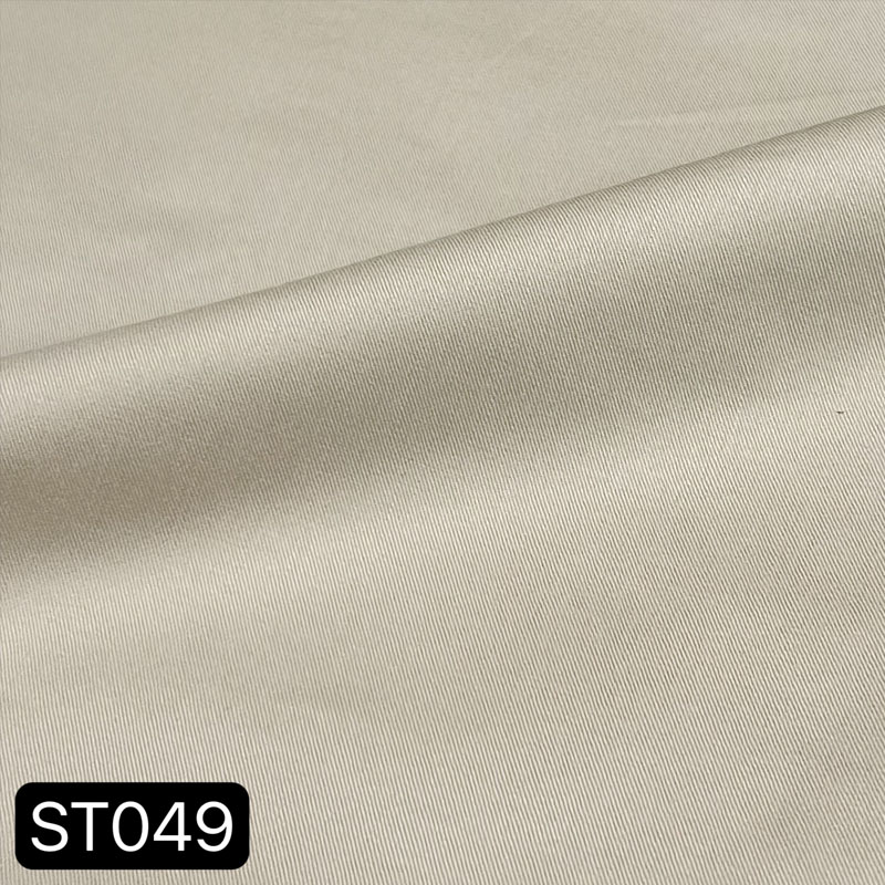 Sustainable  237g 98% cotton and 2% spandex woven fabric for garment