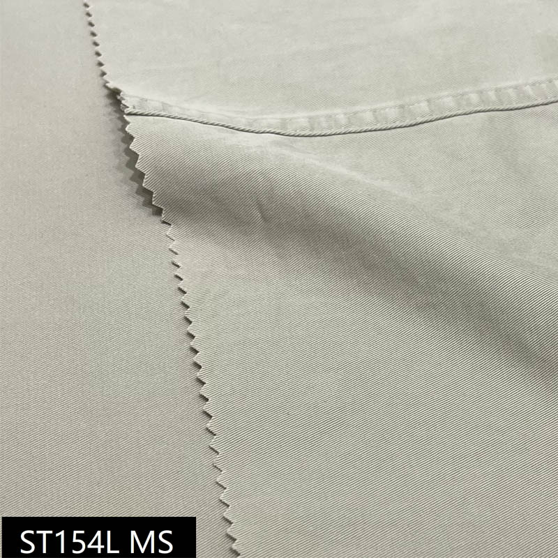 Environmental - Friendly 217g 98% cotton and 2% lycra woven fabric for garment
