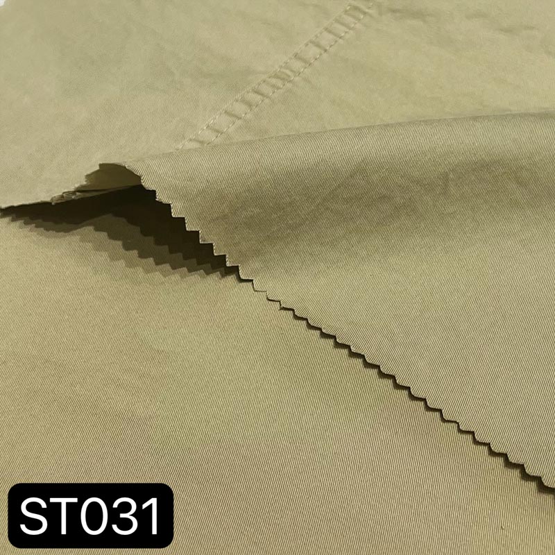 Environmental - Friendly 180g 97% cotton and 3% spandex woven fabric for garment