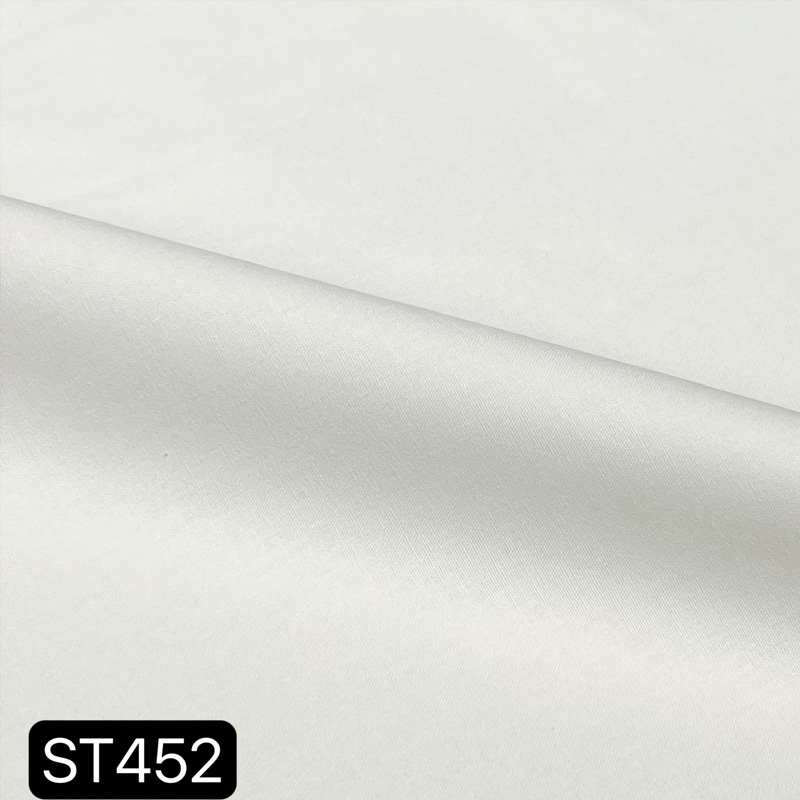 Customized 197g 98% cotton and 2% spandex woven fabric for garment