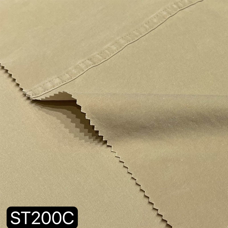 Environmental - Friendly 248g 94% cotton and 6% spandex woven fabric for garment
