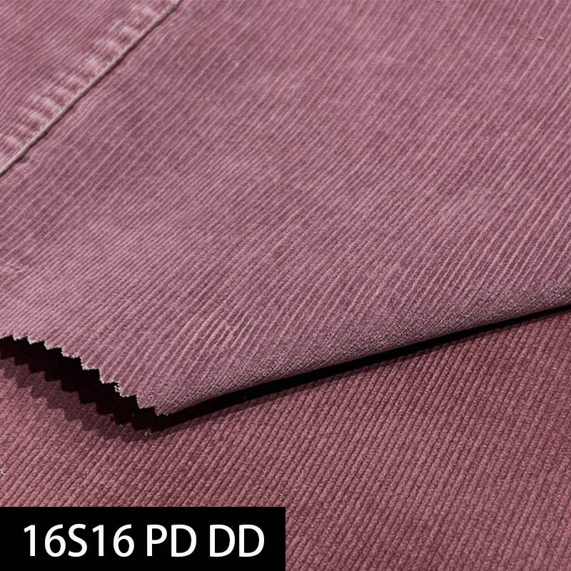 Environmental - Friendly corduroy 332g 99% cotton and 1% spandex woven fabric for garment